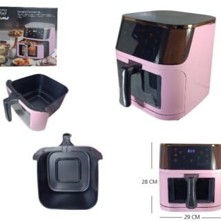 FREIDORA DE AIRE 10LTS 1400W ROSA FRE-5809