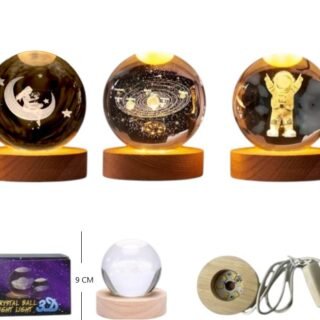 LED-83071 BOLA LED DE CRISTAL 8CM LED-83070-83076