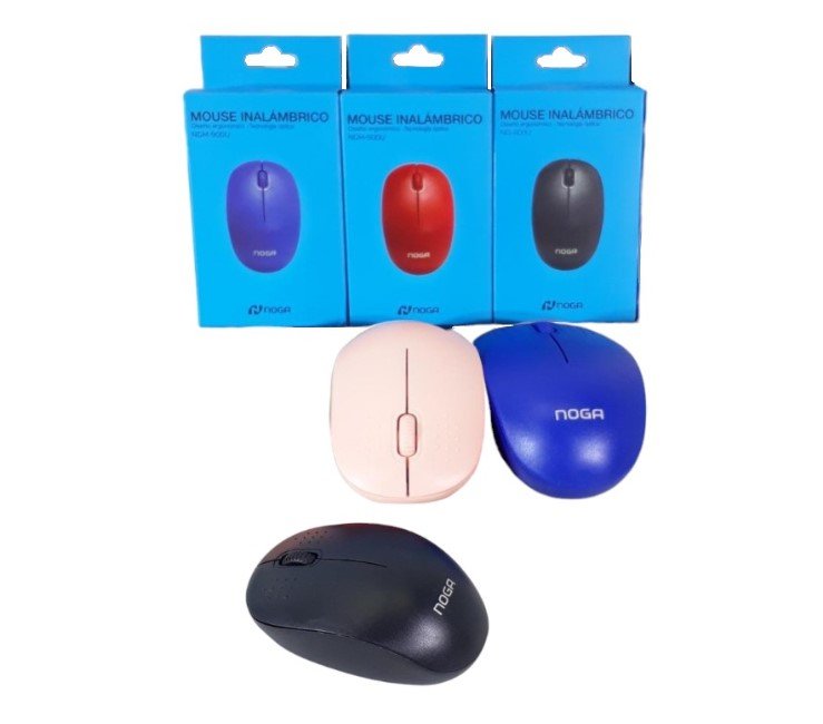 MOUSE INALAMBRICO NOGA (SOLO ROSA Y NEGRO) NG-900U