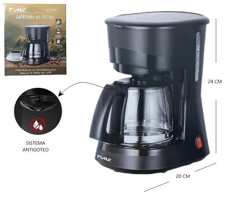 CAFETERA DE FILTRO TIME 600ML K-113505