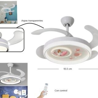 VENTILADOR LED DE TECHO INFANTIL STAR VISiON SV-12 SV-2507