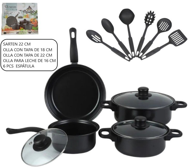 SET DE COCINA 13PCS CE-SET13