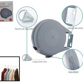 TENDER DE ROPA PARA PARED EXTENSIBLE 12M           GN-0087