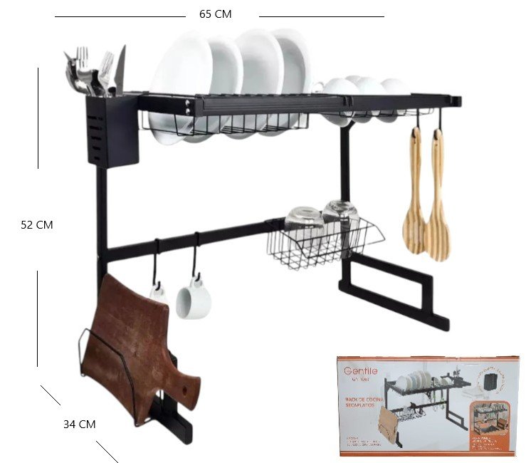 ESCURRIDOR SECA PLATOS 2 NIVELES BACHA MESADA GN-1065