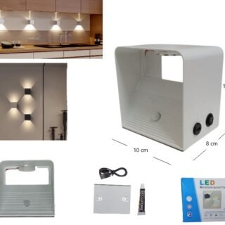 LED DE PARED CALIDO BIDIRECCIONAL C/SENSOR C/IMAN          LED-83057