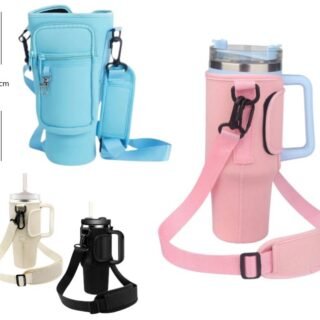 PORTA BOTELLA TERMICA CORREA Y BOLSILLOS            PTB