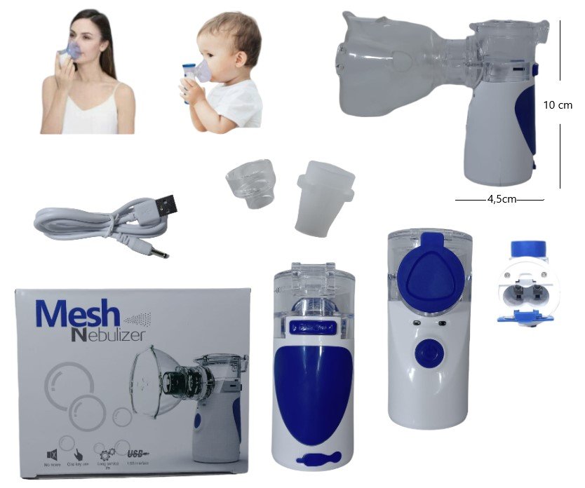 NEBULIZADOR PORTATIL ADUL/NIÑO USB/PILA JSL-W302 YM-3R9