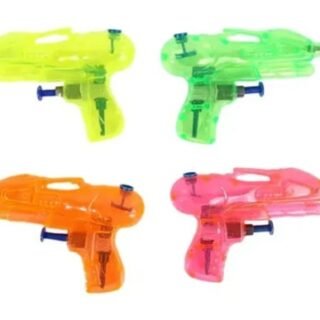PISTOLA DE AGUA TRANSPARENTE 15CM