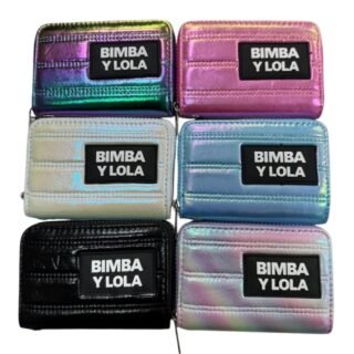 BILLETERA METALIZADO 1 CIERRE BIMBA 10cm x 14cm __