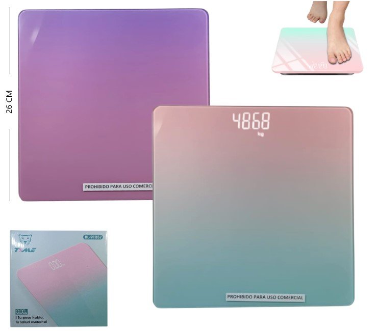 BALANZA DIGITAL DE BAÑO PERSONAL