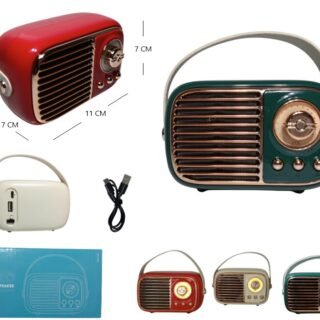 RADIO VINTAGE BT/FM/MP3 RECARGABLE