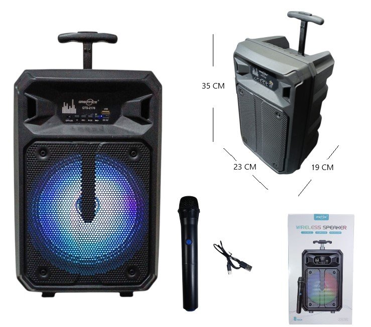 PARLANTE CARRITO 8PLG BT-FM