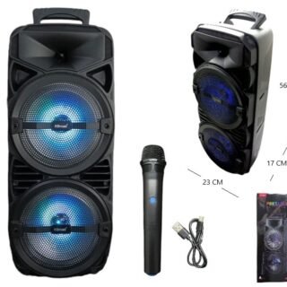 PARLANTE BT 8X2 FM/USB CON MICROFONO