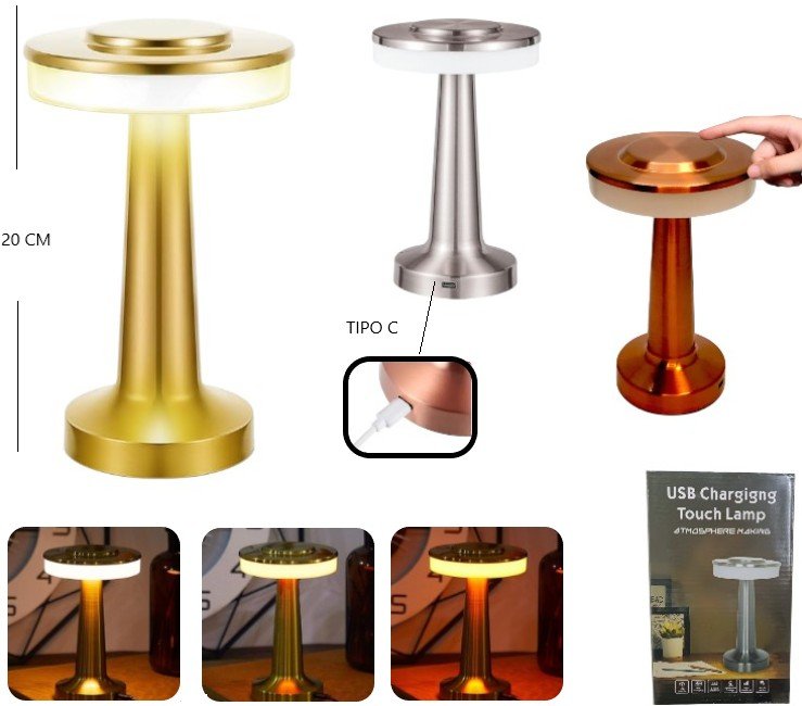 VELADOR TOUCH 3 COLORES