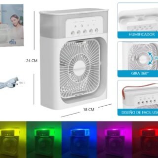 MINI VENTILADOR HUMIFICADOR PORTATIL FA014CP