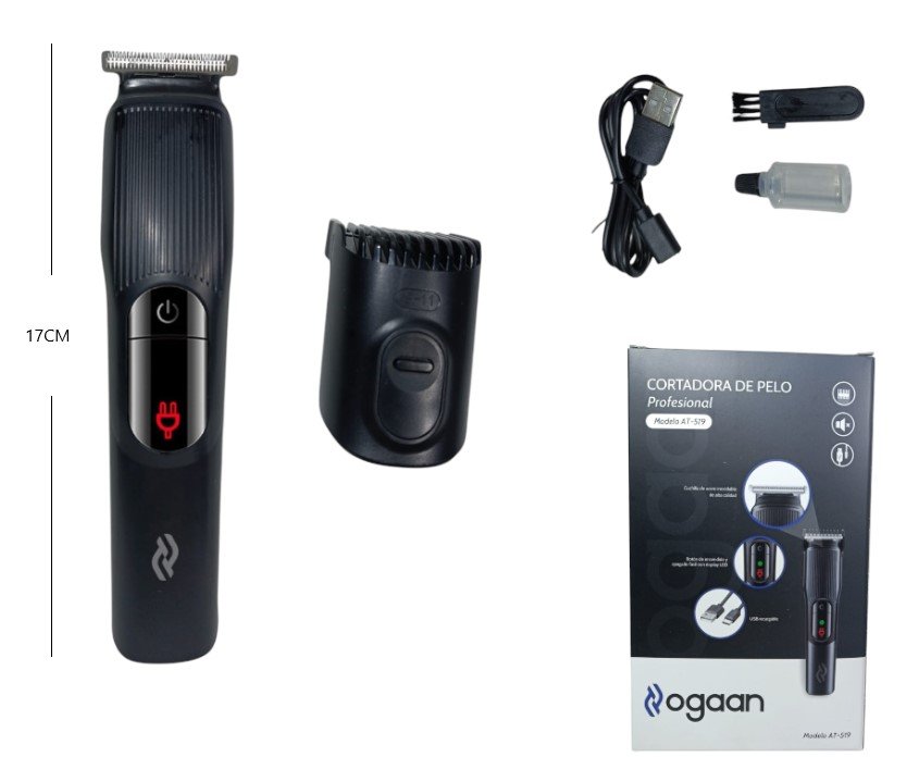 CORTA PELO CON VISOR RECARGABLE