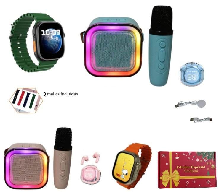 COMBO PARLANTE+AURIC+RELOJ SMART