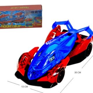 AUTO DE CARRERA A PILA SPIDERMAN