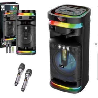 PARLANTE 8 PLG BT/USB/TF/RGB MICROFONO