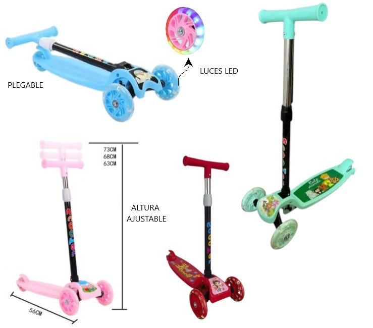 MONOPATIN INFANTIL C/LUZ SIN CAJA OFERTA