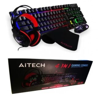 COMBO AITECH 4 IN 1 TECLADO -MOUSE-VINCHA-PADMOUSE