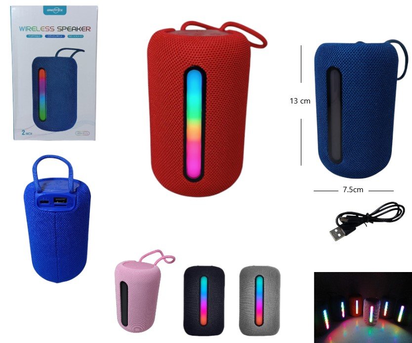 PARLANTE 2PLG BT CON LUZ