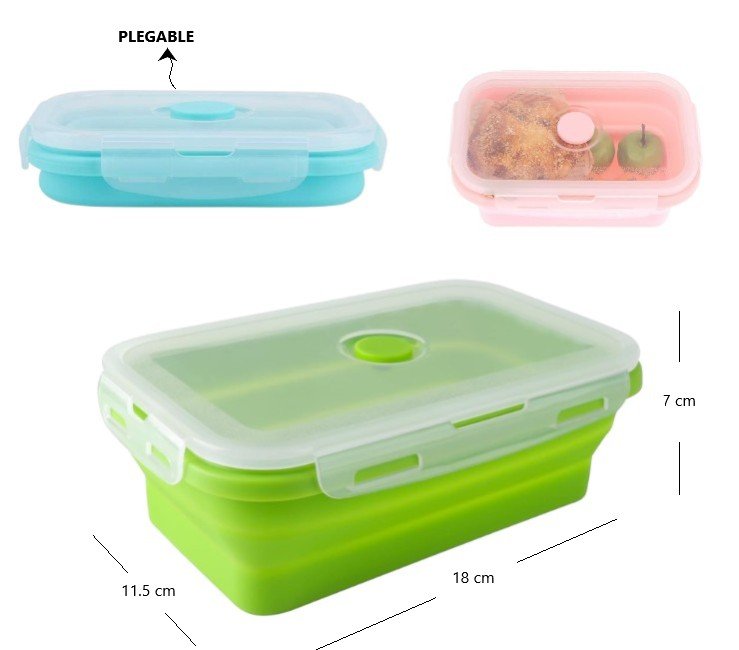 TAPPER/VIANDA DE SILICONA PLEGABLE