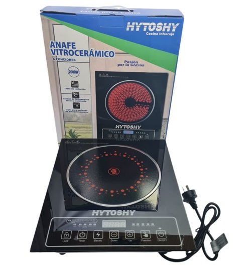 ANAFE VITROCERAMICO HYTOSHY 2000W TACTIL