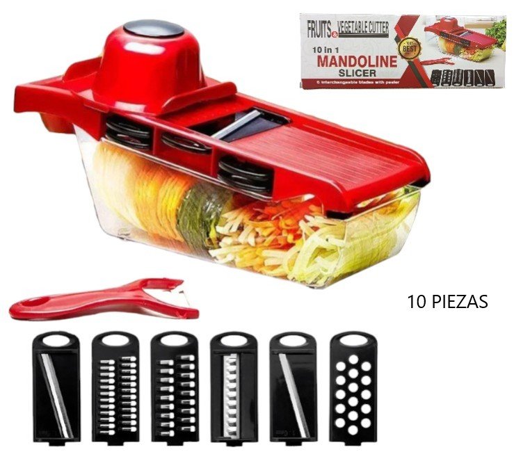 MANDOLINA PICADOR DE VERDURAS 10PCS