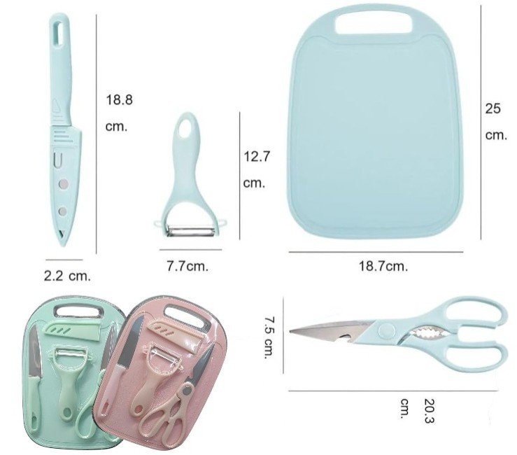 SET UTENSILIO DE COCINA 4 EN 1