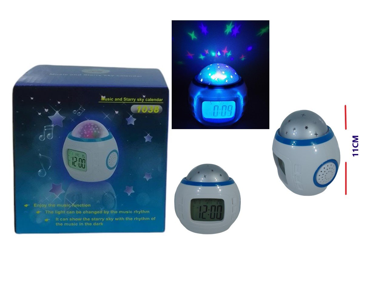 REJ-121009 RELOJ DESPERTADOR C/LUZ MUSICA A PILA