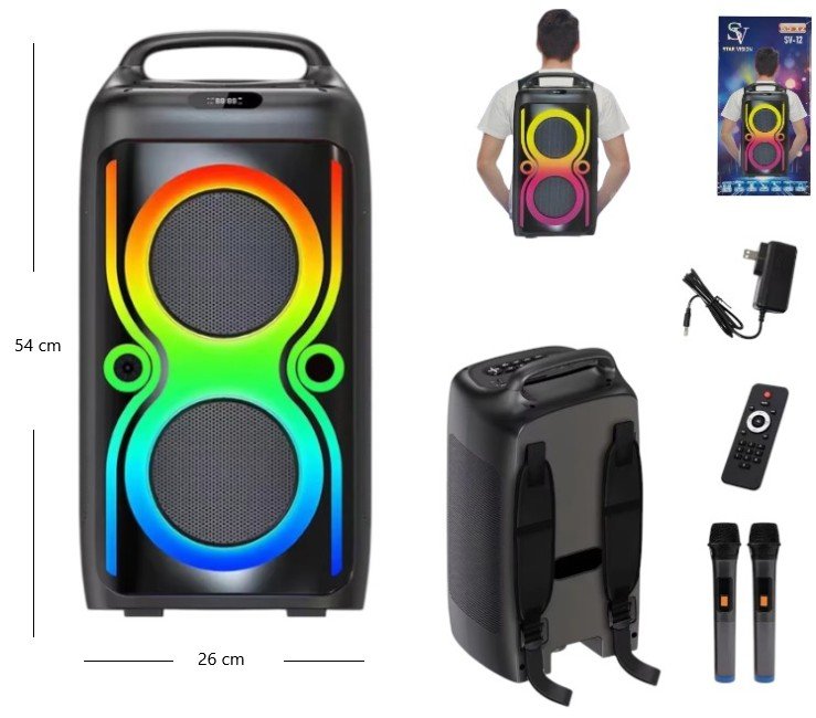 (BS)PARLANTE MOCHILA 6.5 X2 C/MIC