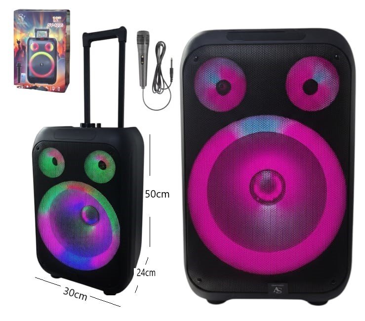 PARLANTE 12PLG C/MICROFONO 1204