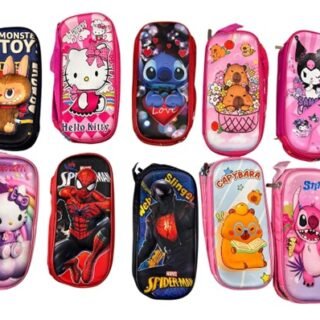 CARTUCHERA DOBLE PERSONAJE 3D RELIEVE - BS.AS -