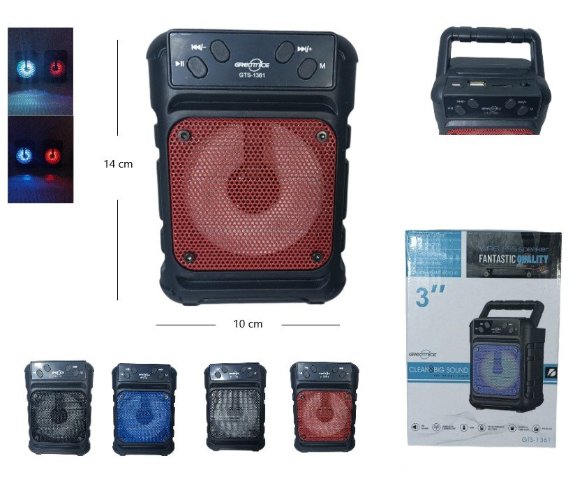 PARLANTE 3PLG BLUETOOHT/FM/MP3