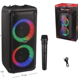 PARLANTE 3X2 CON MICROFONO