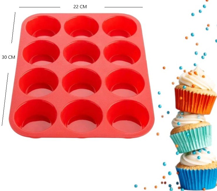 MOLDE DE SILICON PARA CUPCAKES