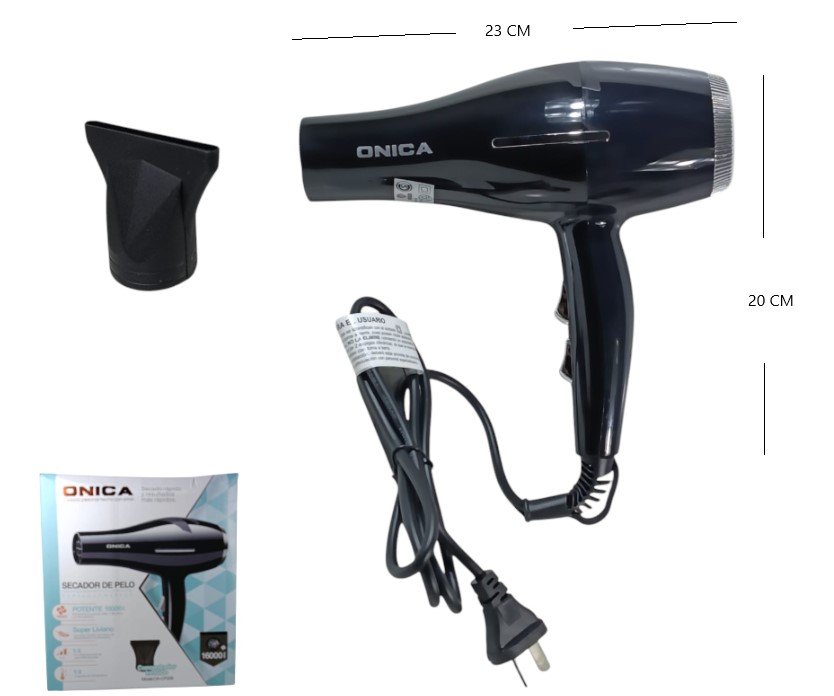 SECADOR DE PELO 2000W 80000 RPM ONICA