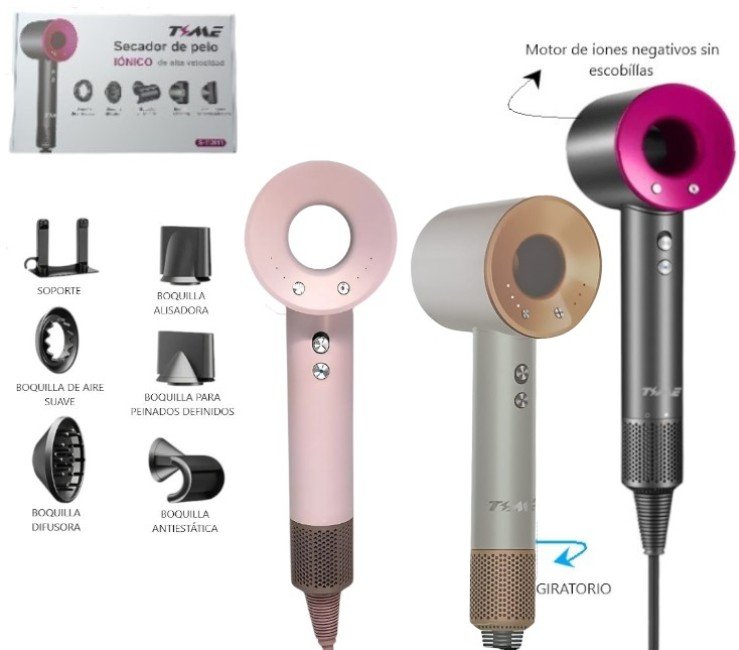 SECADOR DE PELO CON ACCSESORIOS 1600W