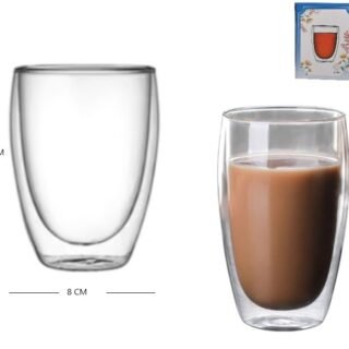VASO DE VIDRIO DOBLE CAPA 350ML