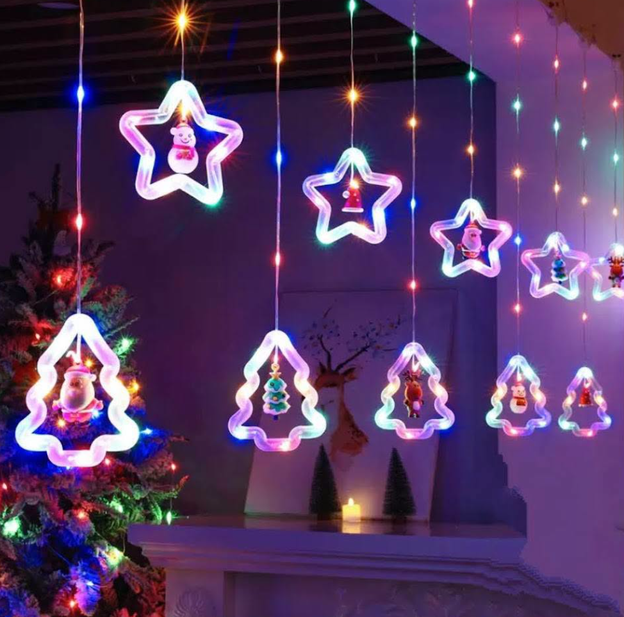 CORTINA LED NAVIDEÑA MULTICOLOR - Imagen 3