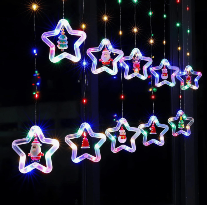 CORTINA LED NAVIDEÑA MULTICOLOR