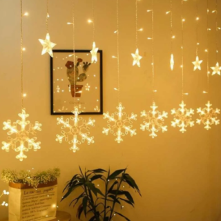 CORTINA LED COPOS DE NIEVE