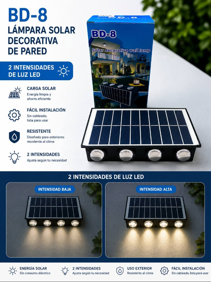 Lampara Solar 4 focas - Imagen 2