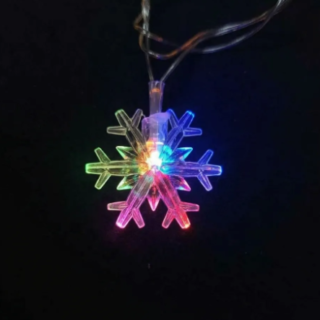 Guirnalda LED copo de nieve chico