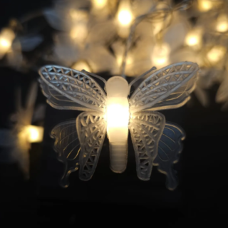 Guirnalda LED mariposas blandas 5M