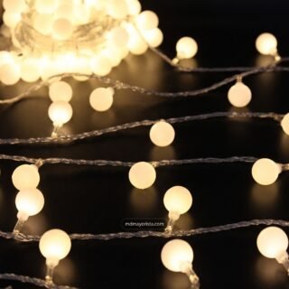 Guirnalda LED 5M bolitas blancas