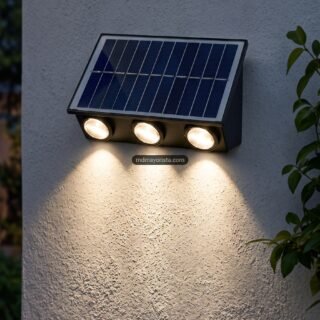 Lampara Solar 3 focos