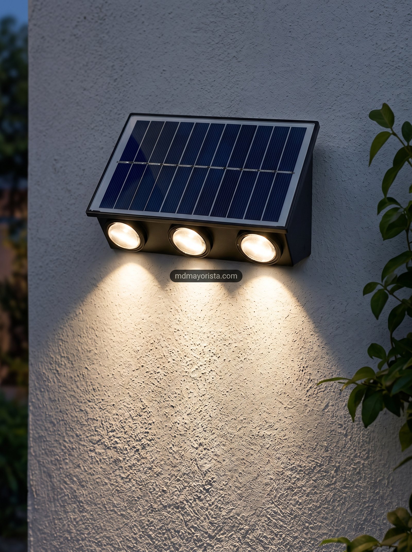 Lampara Solar 3 focos